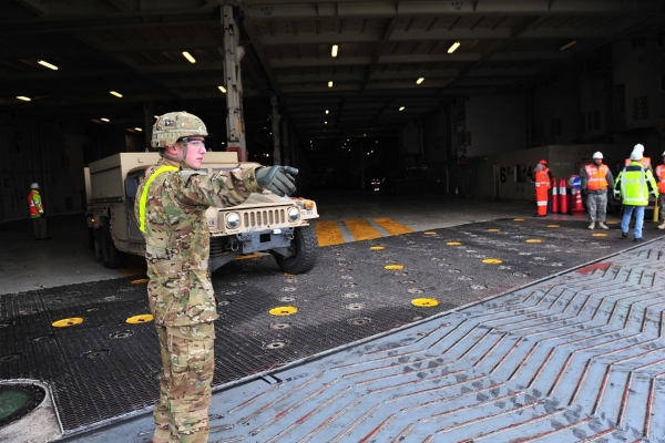 Amerykański sprzęt wojskowy w DCT Gdańsk